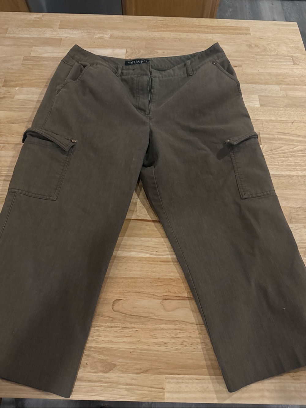 Larry Levine Olive Cargo Pants - Men's